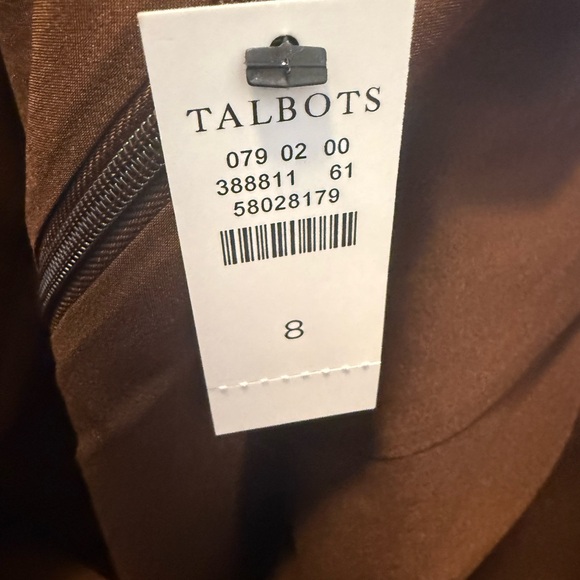 Talbots Brown Linen Blend Skirt Set - Picture 12 of 16